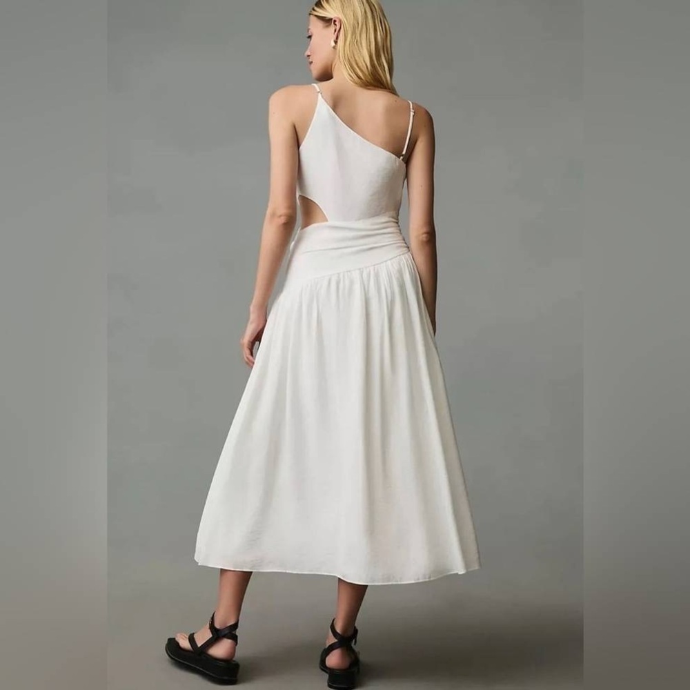 Anthropologie x Moon River Asymmetrical Cutout Dress Size Medium NWT - Picture 3 of 16